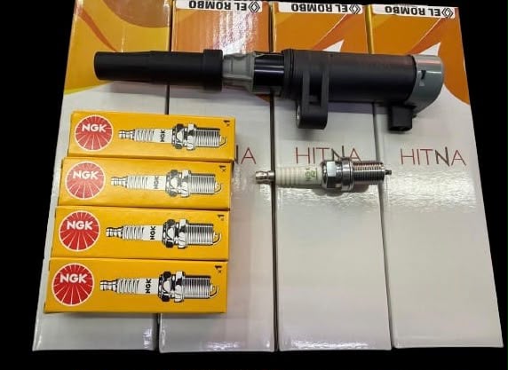 KIT BOBINA Y BUJIA MOTOR K4M/F4R